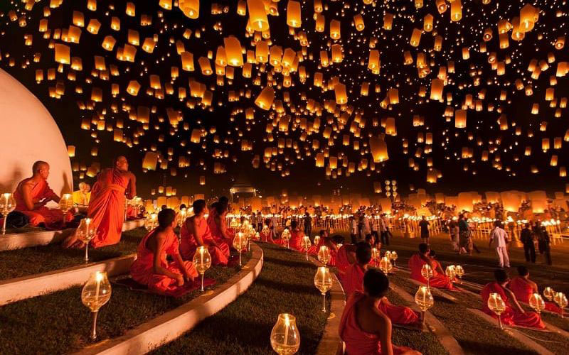 Lantern Festival in Thailand 